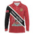 Personalized Trinidad and Tobago Long Sleeve Polo Shirt Coat Of Arms Flag Style