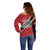 Personalized Trinidad and Tobago Off Shoulder Sweater Coat Of Arms Flag Style