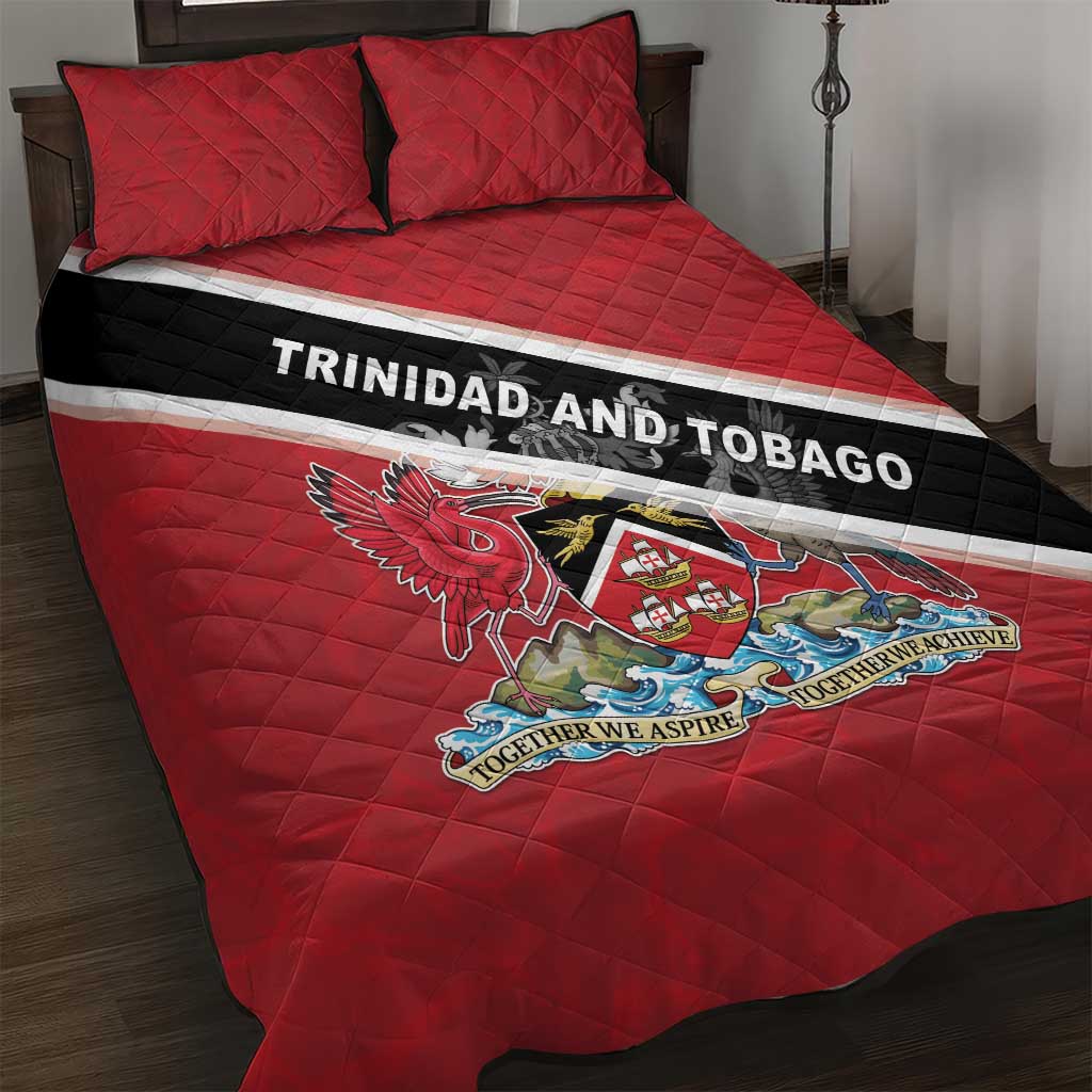 Trinidad and Tobago Quilt Bed Set Coat Of Arms Flag Style