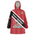 Personalized Trinidad and Tobago Wearable Blanket Hoodie Coat Of Arms Flag Style