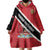 Personalized Trinidad and Tobago Wearable Blanket Hoodie Coat Of Arms Flag Style