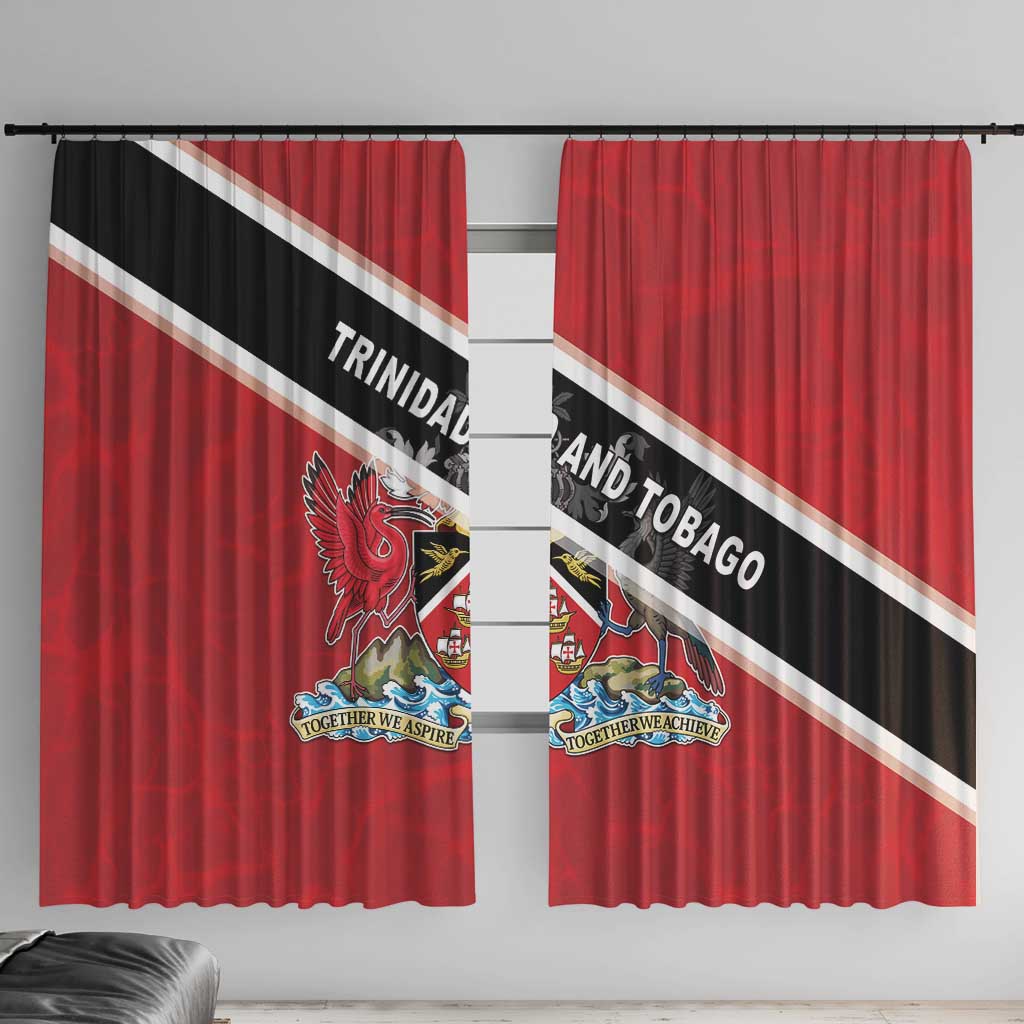 Trinidad and Tobago Window Curtain Coat Of Arms Flag Style