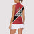 Personalized Trinidad and Tobago Women Sleeveless Polo Shirt Coat Of Arms Flag Style