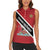 Personalized Trinidad and Tobago Women Sleeveless Polo Shirt Coat Of Arms Flag Style