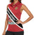 Personalized Trinidad and Tobago Women Sleeveless Polo Shirt Coat Of Arms Flag Style