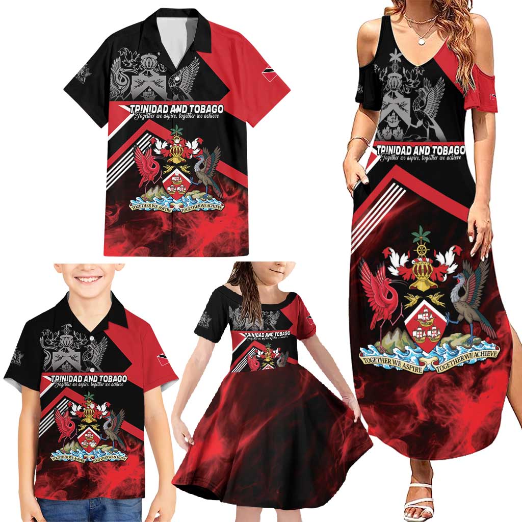 Personalized Trinidad and Tobago Family Matching Summer Maxi Dress and Hawaiian Shirt Unique Style