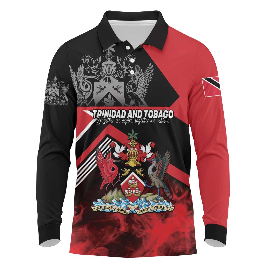 Personalized Trinidad and Tobago Long Sleeve Polo Shirt Unique Style