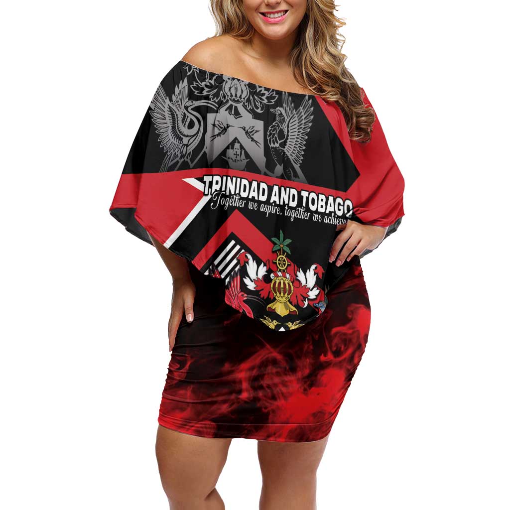 Personalized Trinidad and Tobago Off Shoulder Short Dress Unique Style