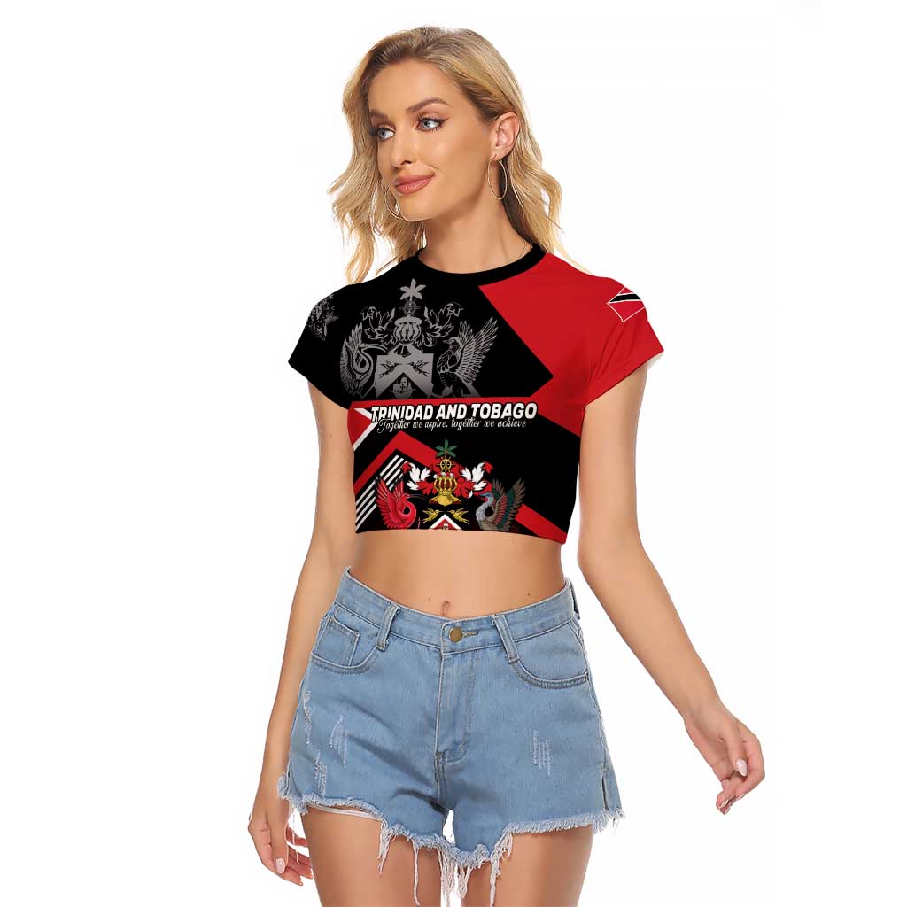 Personalized Trinidad and Tobago Raglan Cropped T Shirt Unique Style