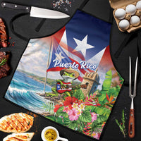 Puerto Rico Coqui Frog Apron Happy Emancipation Day