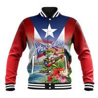 Puerto Rico Coqui Frog Baseball Jacket Happy Emancipation Day