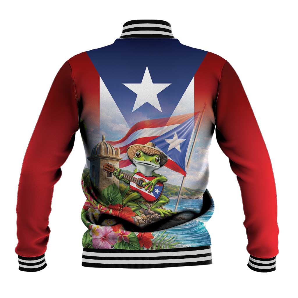 Puerto Rico Coqui Frog Baseball Jacket Happy Emancipation Day
