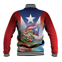 Puerto Rico Coqui Frog Baseball Jacket Happy Emancipation Day