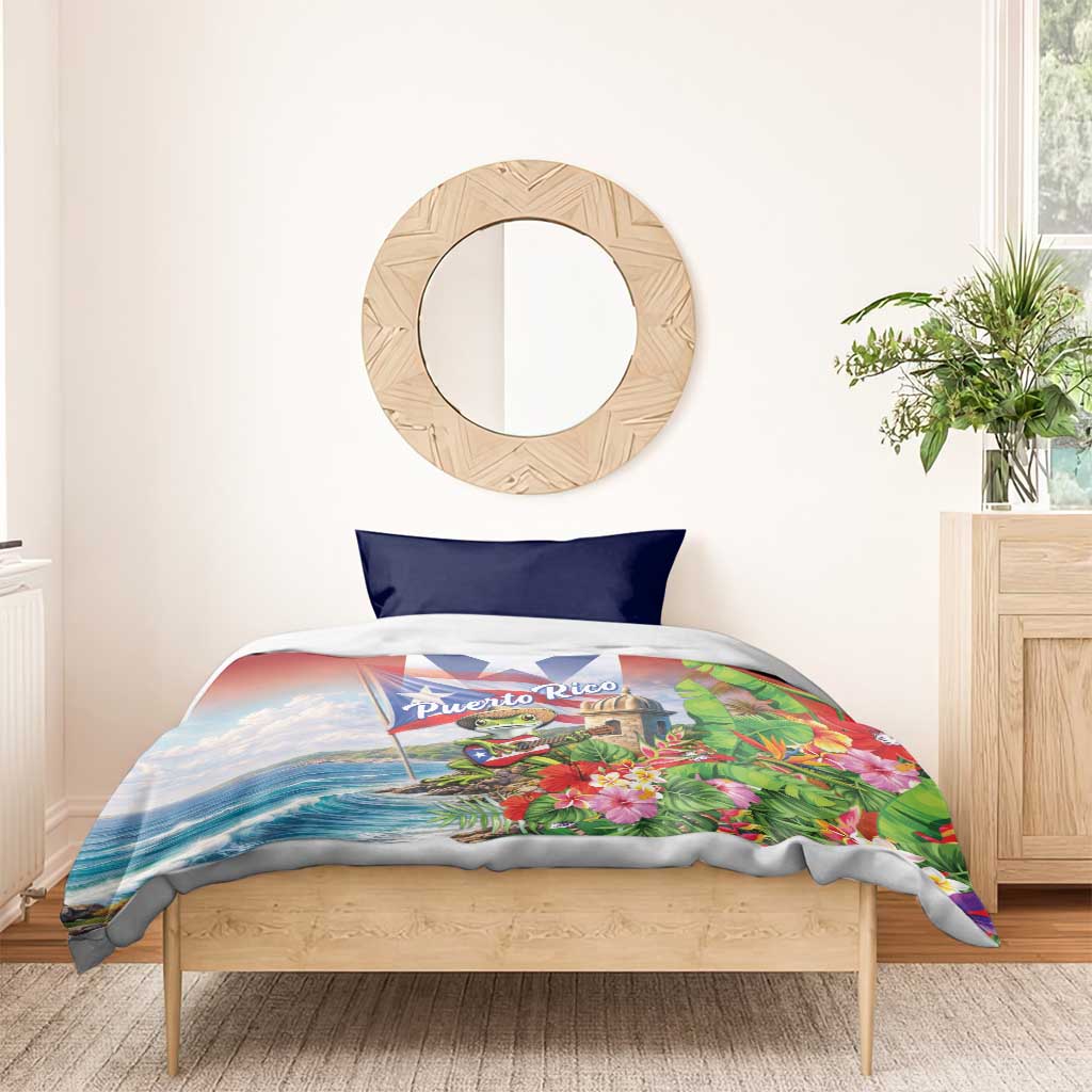 Puerto Rico Coqui Frog Bedding Set Happy Emancipation Day