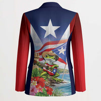 Puerto Rico Coqui Frog Blazer Happy Emancipation Day