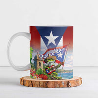 Puerto Rico Coqui Frog Ceramic Mug Happy Emancipation Day