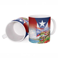 Puerto Rico Coqui Frog Ceramic Mug Happy Emancipation Day