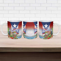 Puerto Rico Coqui Frog Ceramic Mug Happy Emancipation Day