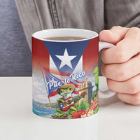 Puerto Rico Coqui Frog Ceramic Mug Happy Emancipation Day
