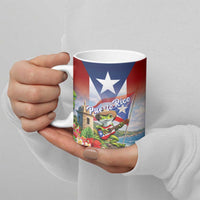 Puerto Rico Coqui Frog Ceramic Mug Happy Emancipation Day