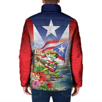 Puerto Rico Coqui Frog Padded Jacket Happy Emancipation Day
