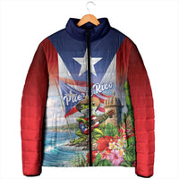 Puerto Rico Coqui Frog Padded Jacket Happy Emancipation Day