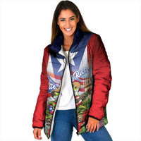 Puerto Rico Coqui Frog Padded Jacket Happy Emancipation Day