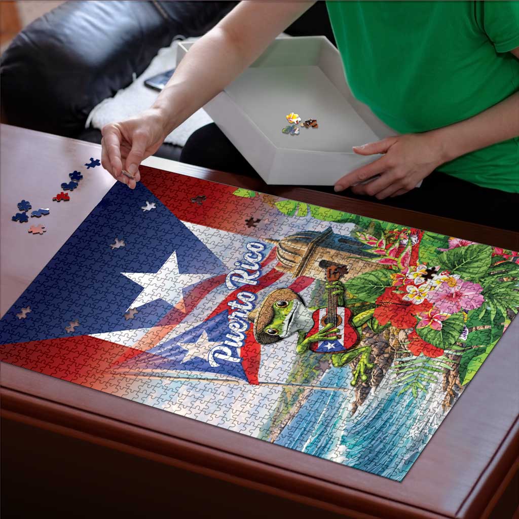 Puerto Rico Coqui Frog Puzzle Happy Emancipation Day