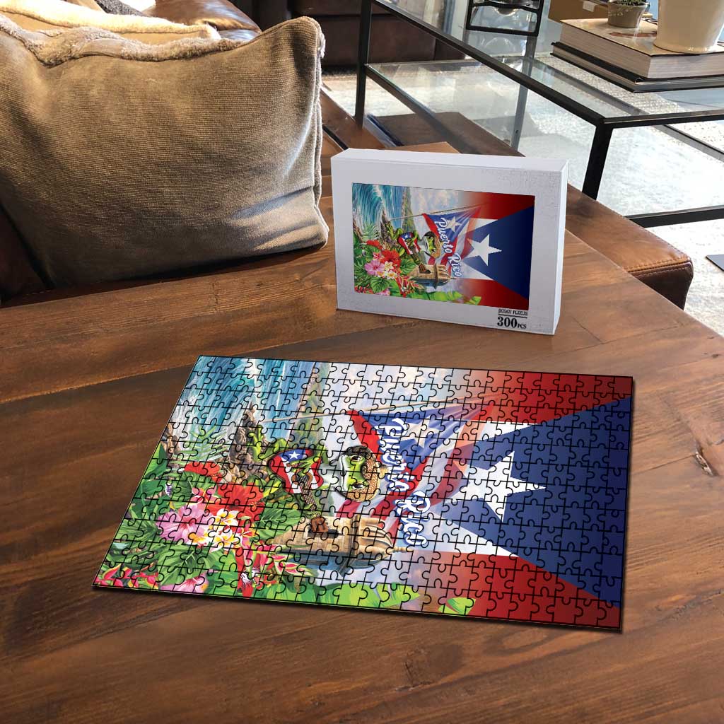 Puerto Rico Coqui Frog Puzzle Happy Emancipation Day