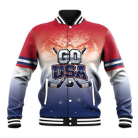 Custom USA Ice Hockey Team Baseball Jacket Go USA Unique Style