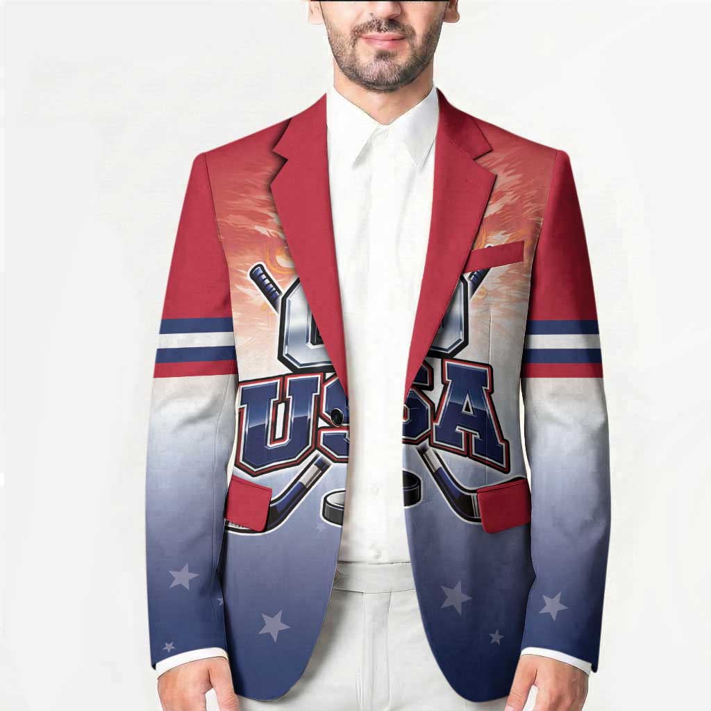 Custom USA Ice Hockey Team Blazer Go USA Unique Style
