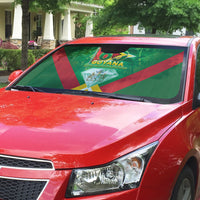 Guyana 60th Independence Diamond Jubilee Auto Sun Shade