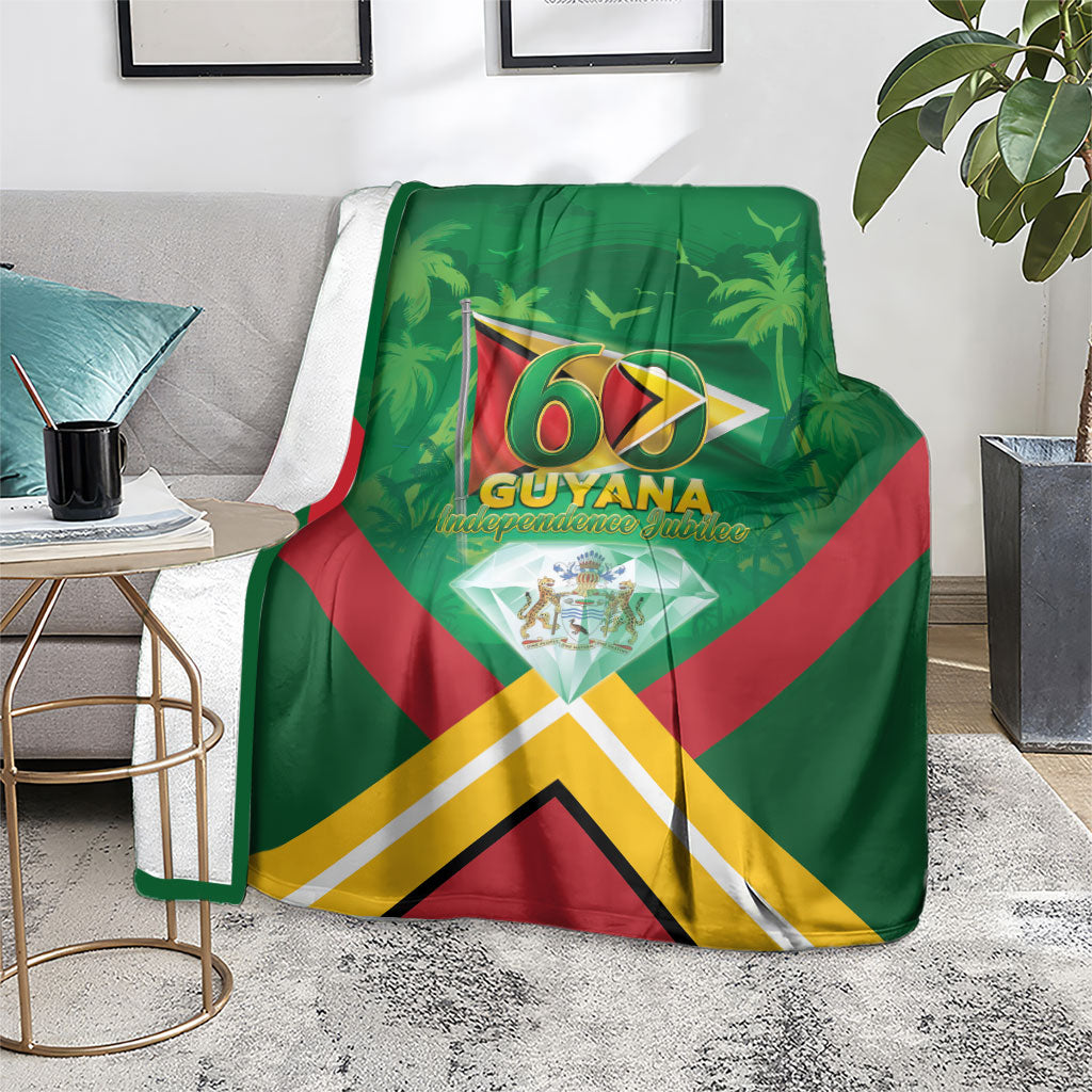 Guyana 60th Independence Diamond Jubilee Blanket