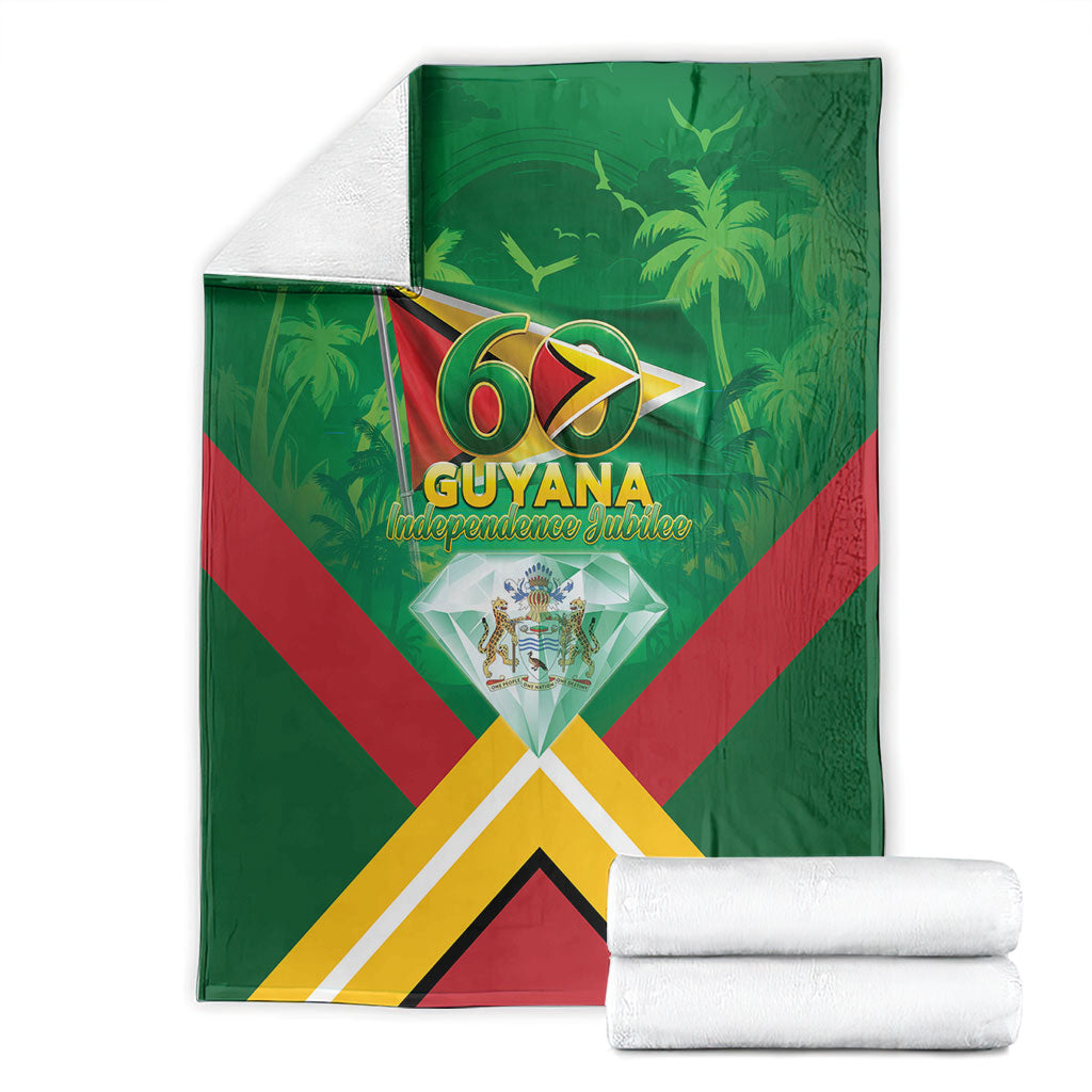 Guyana 60th Independence Diamond Jubilee Blanket