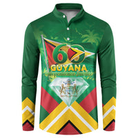 Guyana 60th Independence Diamond Jubilee Button Sweatshirt