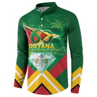 Guyana 60th Independence Diamond Jubilee Button Sweatshirt