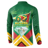 Guyana 60th Independence Diamond Jubilee Button Sweatshirt