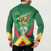 Guyana 60th Independence Diamond Jubilee Button Sweatshirt