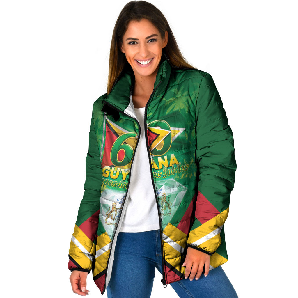 Guyana 60th Independence Diamond Jubilee Padded Jacket