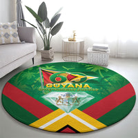 Guyana 60th Independence Diamond Jubilee Round Carpet