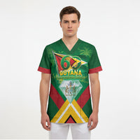 Guyana 60th Independence Diamond Jubilee Scrub Top