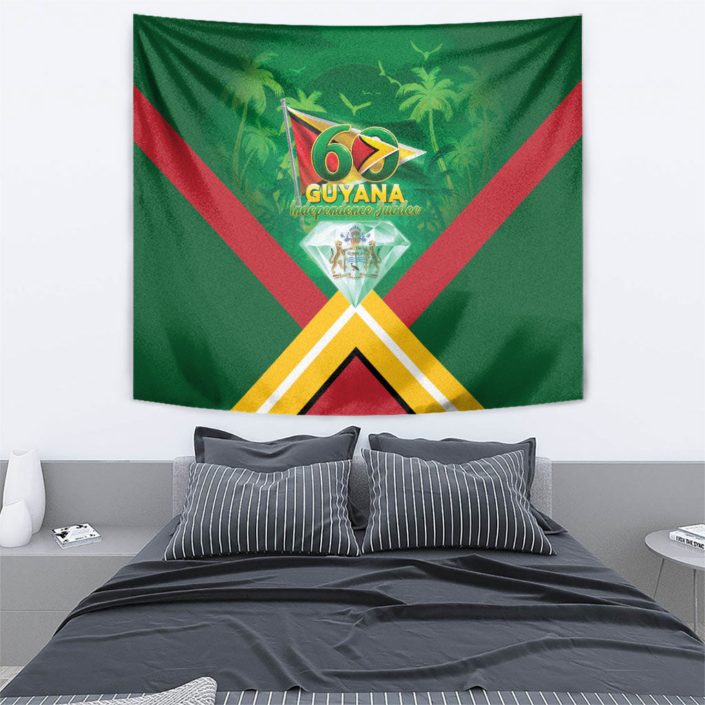 Guyana 60th Independence Diamond Jubilee Tapestry