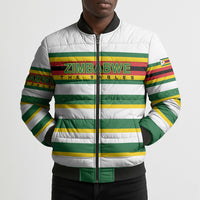 Zimbabwe Rugby Custom Bomber Puffer Jacket Sables National Pride