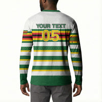 Zimbabwe Rugby Custom Button Sweatshirt Sables National Pride