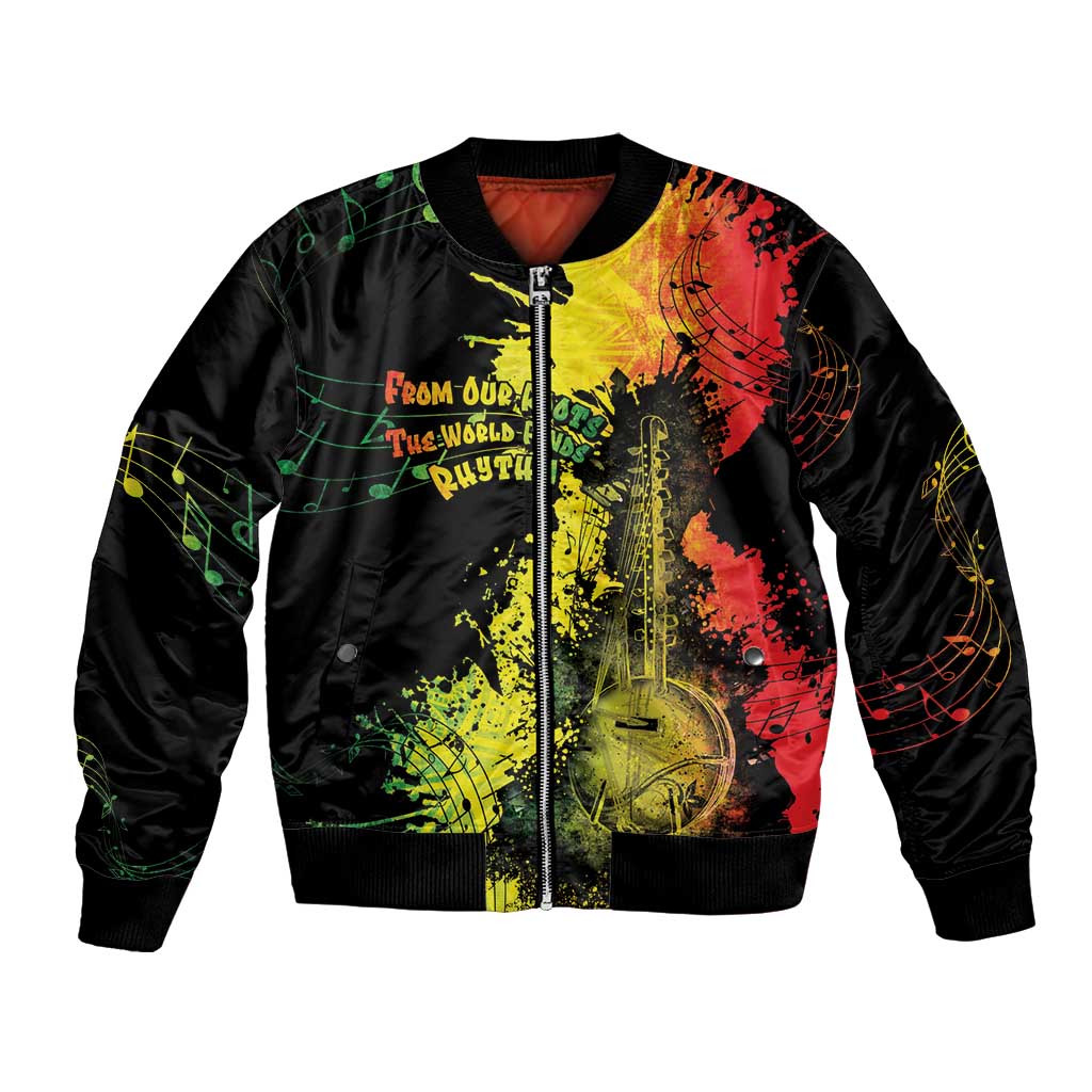 Afro Music Pride Bomber Jacket From Our Roots The World Finds Rhythm - Wonder Print Shop