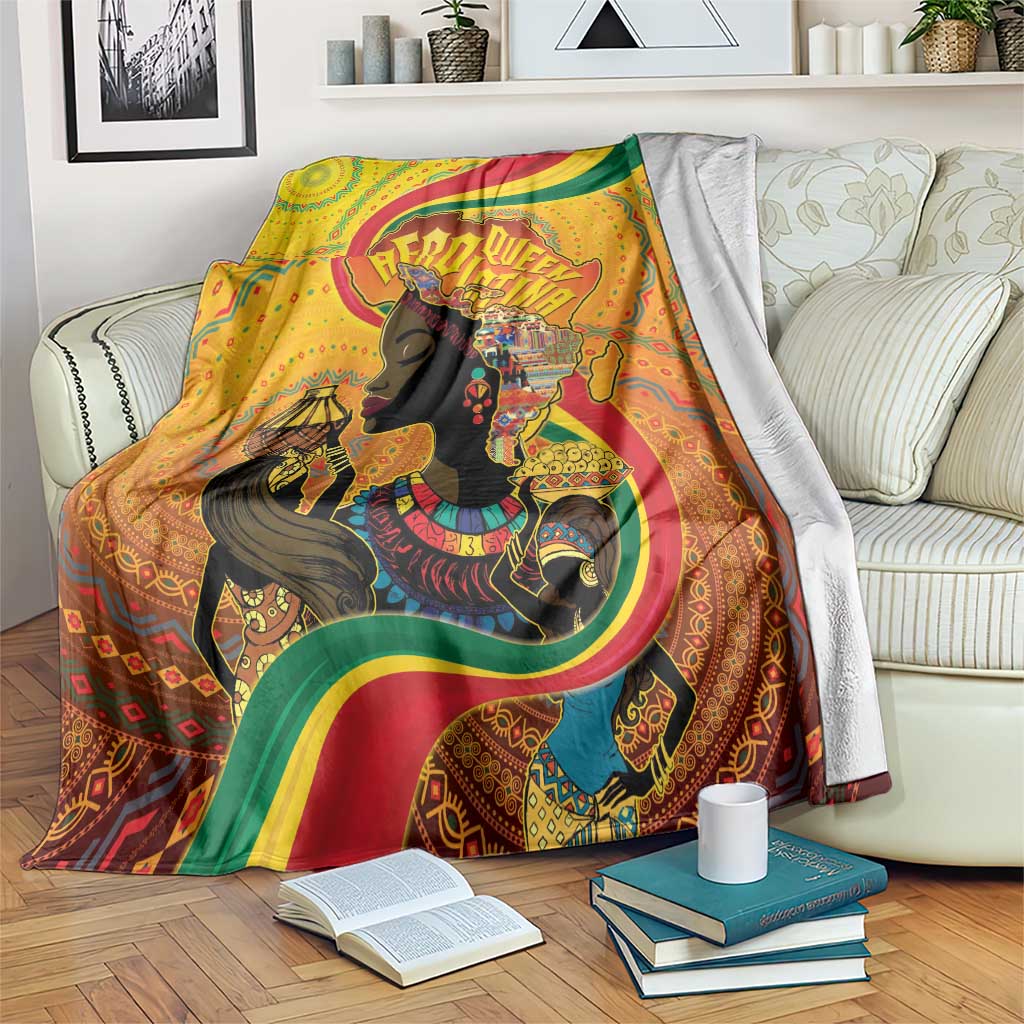 Afro Latina Queen Blanket The Beauty Of Black Women - Wonder Print Shop