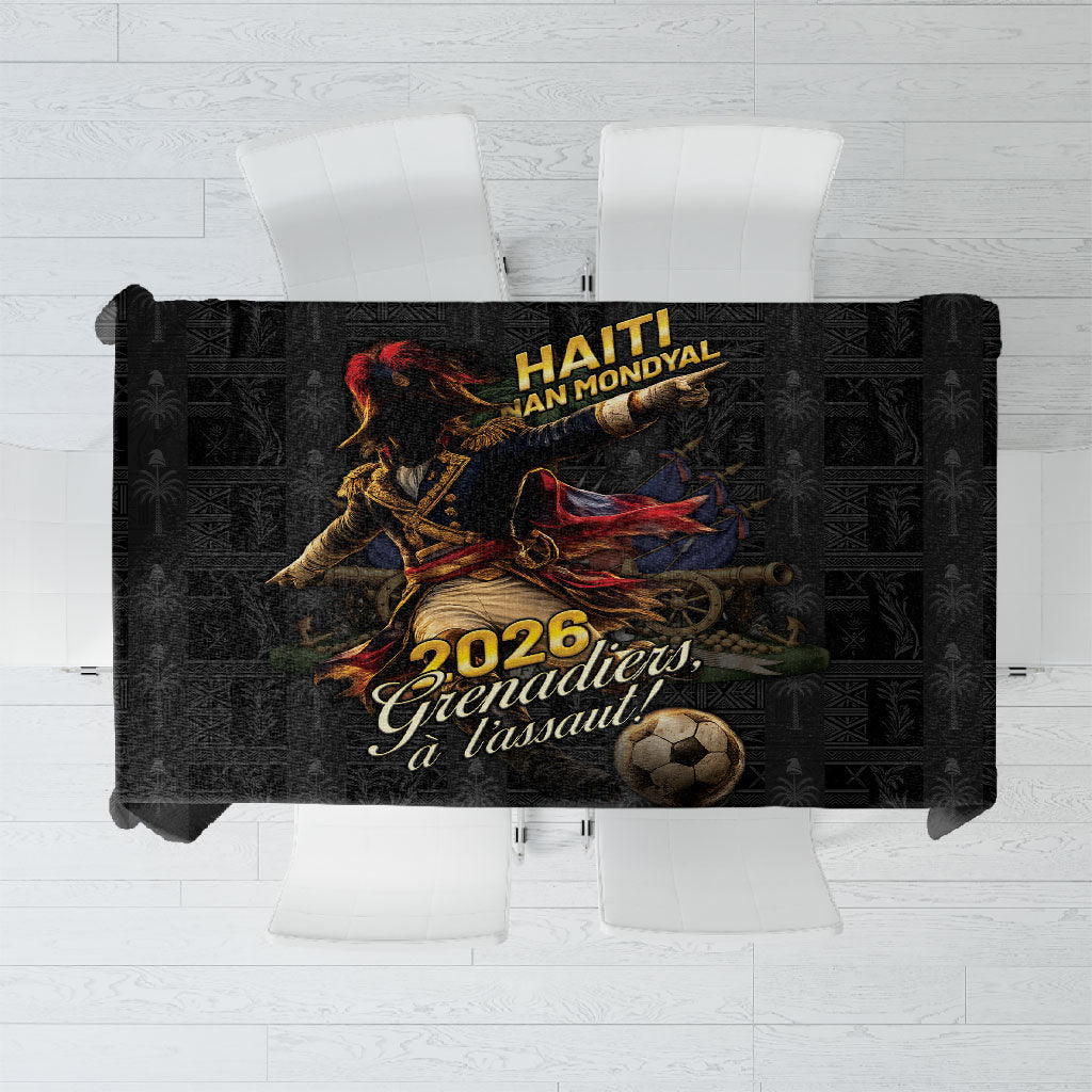 Haiti Football 2026 Tablecloth Haiti Nan Mondyal