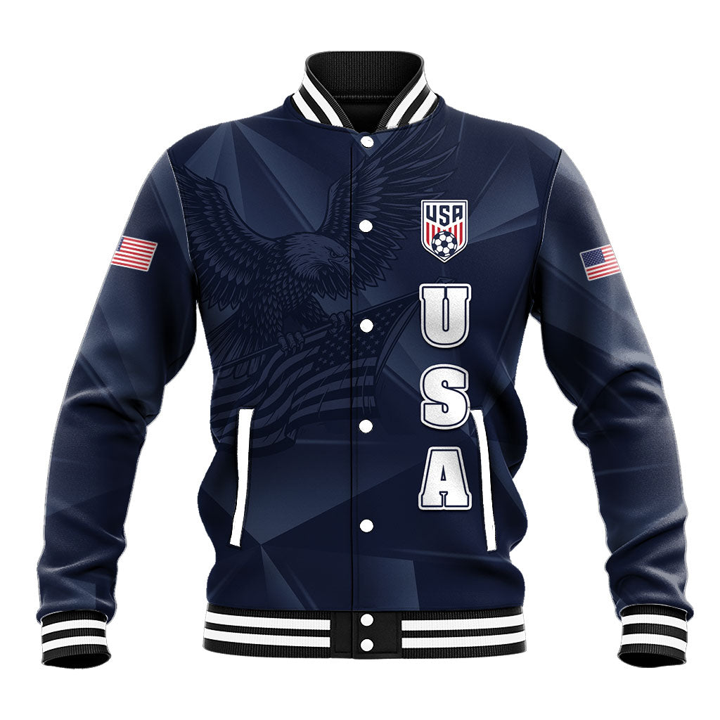 Custom United States Soccer 2026 Baseball Jacket USA Eagle Simple Style