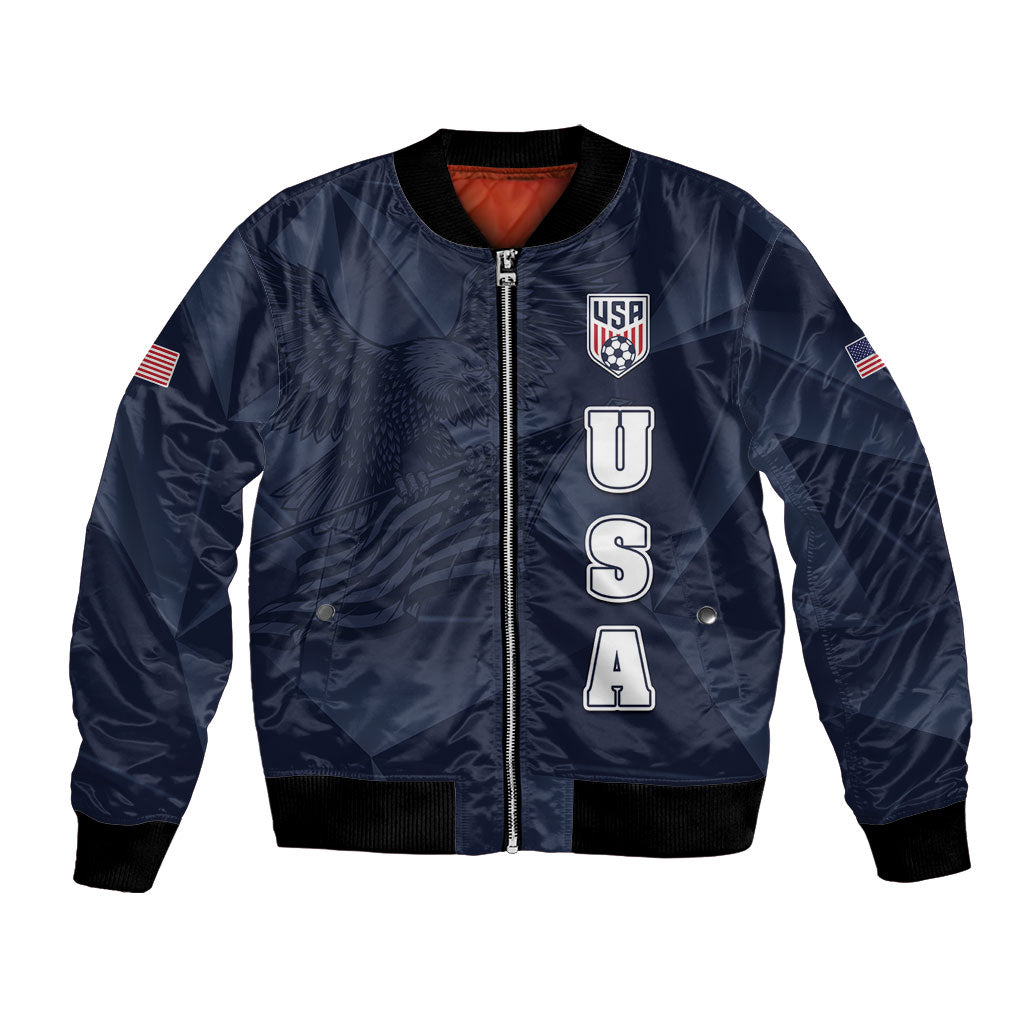 Custom United States Soccer 2026 Bomber Jacket USA Eagle Simple Style