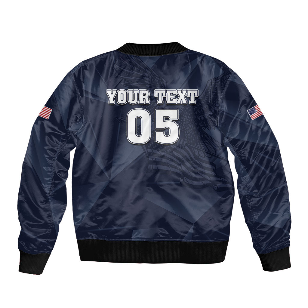 Custom United States Soccer 2026 Bomber Jacket USA Eagle Simple Style